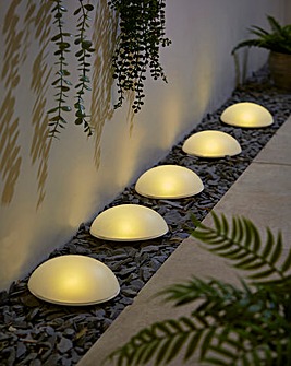 Solar Half Ball Garden Lights - Set of 5