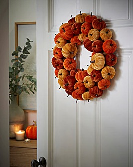 Gisela Graham Halloween Pumpkin Wreath