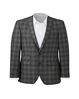 W&B London Charc Check Double Breasted Suit Jacket Regular