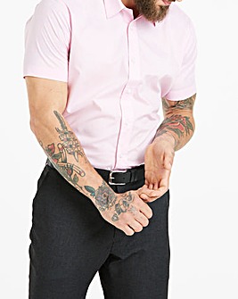 Pink Short Sleeve Formal Shirt Regular