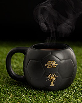 FIFA Football Shaped Mug Black and Gold