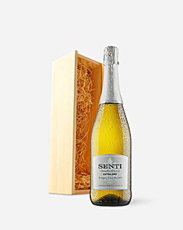 Virgin Wine Prosecco in Premium Wooden Giftbox