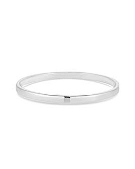 Simply Silver Sterling Silver 925 Classic Bangle Bracelet