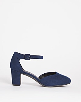 Heeled Shoe With Ankle Strap E Fit