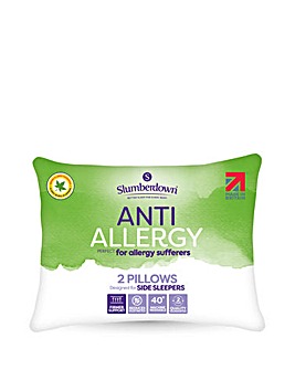 Slumberdown Anti Allergy Firm Pillows - 2 Pack