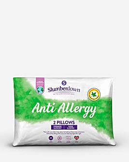Slumberdown Anti Allergy Firm Pillows - 2 Pack