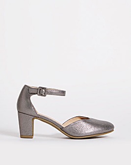 Heeled Shoe With Ankle Strap EEE Fit