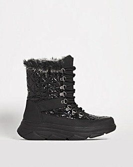 Lace Up Snow Boots EEE Fit