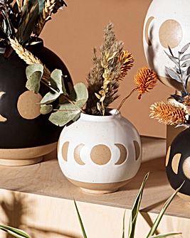 Sass And Belle Moon Phases Vase White