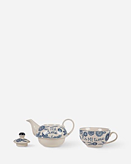 Sass And Belle Blue Willow Floral Tea For One