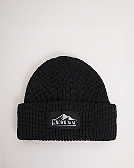 Snowdonia Black Beanie