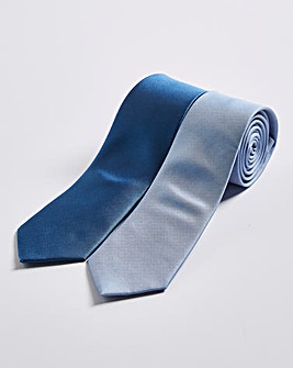 Pack 2 Blue Ties