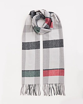 Checked Woven Scarf