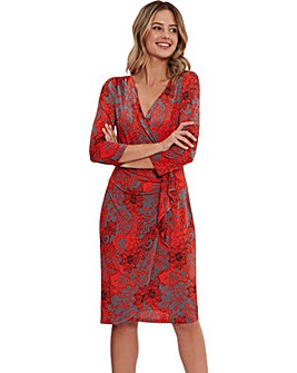 gina bacconi wrap dress