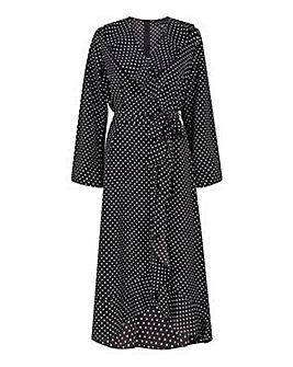 mela london leopard print wrap dress