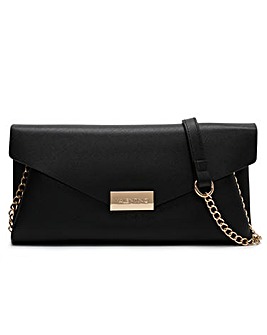 Valentino Bags Arpie Black Saffiano Envelope Pochette Bag