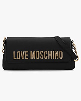 Love Moschino Bold Love Logo Black Evening Bag