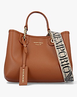 Emporio Armani Myea Tan Shopper Bag With Pouch