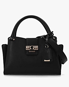 Guess Jane Small Black Satchel Bag