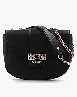 Guess Jane Convertible Black Cross-Body Bag