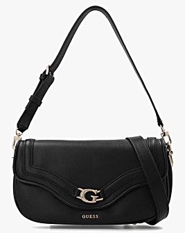 Guess Dea Flap Black Shoulder Bag