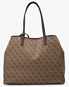 Guess Victtoria II Latte Logo 2 In 1 Tote Bag