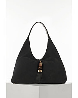 Luella Grey  Pandora Black Suede Hobo