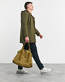 Khaki Lightweight Hooded Parka Jacket