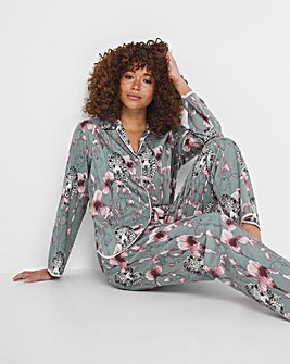 Cyberjammies Jessica Leopard Print Pyjama Set