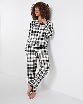 Cyberjammies Beth Heart Dobby Check Pyjama Set
