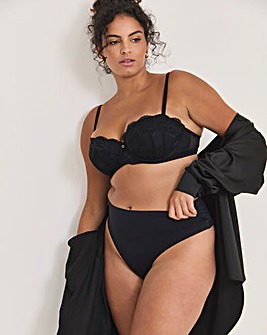 Ann Summers Sexy Lace Planet Balcony Bra Black