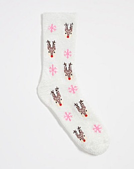 Boux Avenue Reindeer Cosy Socks