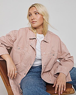 Salt Pink Denim Workwear Jacket