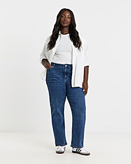 Simply Be Indigo Authentic Relaxed Straight Leg Jeans