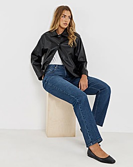 Simply Be 99 1 Indigo Comfort Relaxed Straight Leg Jeans