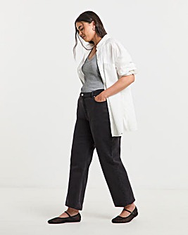 Simply Be Black Authentic Relaxed Straight Leg Jeans