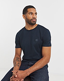 Boss Short Sleeve Logo Patch T-Shirt in Navy