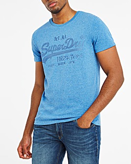 Superdry Vintage Label Tonal Embroidered T-Shirt