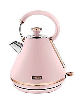 Tower Cavaletto 3kW 1.7Litre Pyramid Pink and Rose Gold Kettle