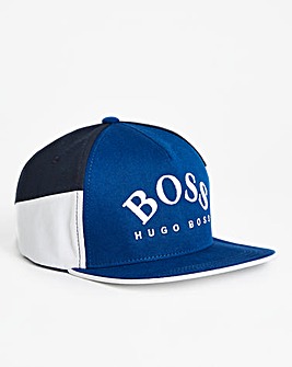 BOSS Blue Colourblock Logo Cap