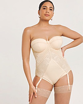 MAGISCULPT Firm Control Lace And Mesh Underwire Padded Multiway Body - Blush