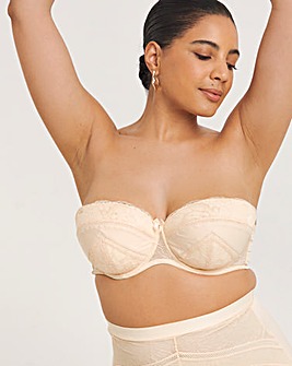 MAGISCULPT Lace And Mesh Underwire Padded Multiway Bra B-F - Blush