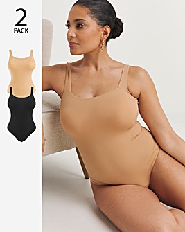 MAGISCULPT Light Control 2 Pack Smoothing Vest Bodysuits