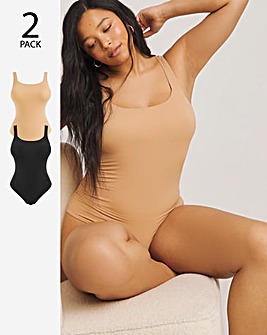 MAGISCULPT Light Control 2 Pack Smoothing Vest Bodysuits