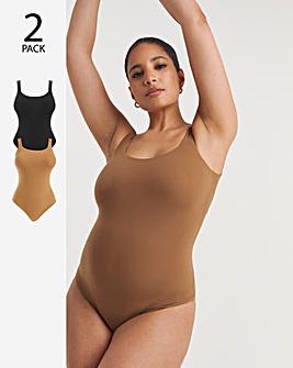 MAGISCULPT Light Control 2 Pack Smoothing Vest Bodysuits