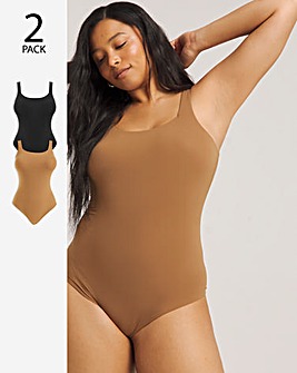 MAGISCULPT Light Control 2 Pack Smoothing Vest Bodysuits