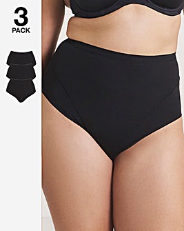 MAGISCULPT Light Control (3 Pack) Tummy Shaper Knickers Black