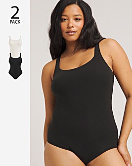 MAGISCULPT Light Control 2 Pack Smoothing Vest Bodysuits