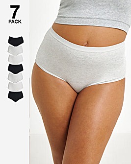 Pretty Secrets 7 Pack Cotton Days Of The Week Full Brief Knickers - Multi