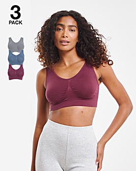 Pretty Secrets 3 Pack Plain Comfort Tops